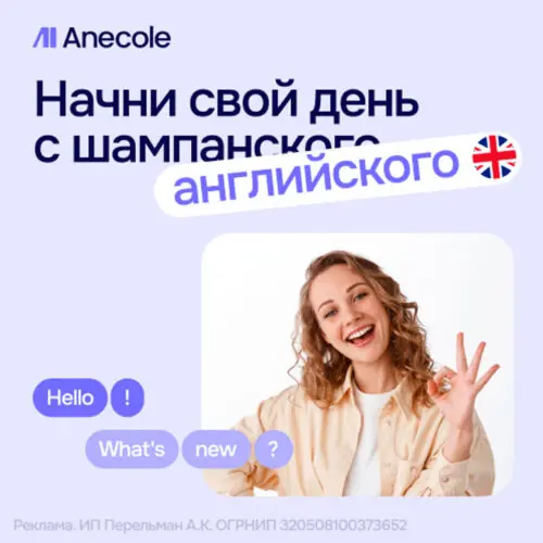 Курс английского языка онлайн в школе ANECOLE